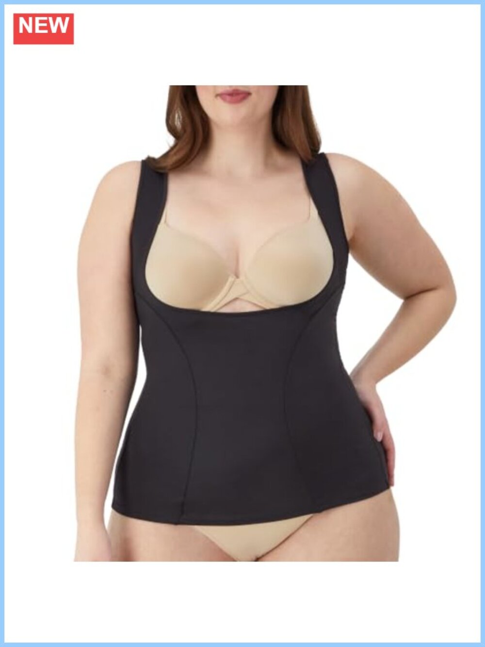 Women's Wear Your Own Bra Ultra Firm Tummy Control Shapewear Torsette Open Bust
